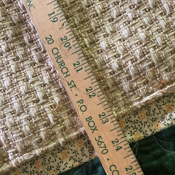 Talbots women’s open front blazer 8P tweed tan white gold  Italian fabric - Picture 9 of 10